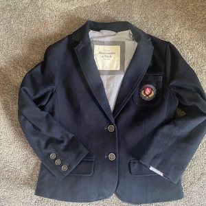 Abercrombie boys wool lined jacket boys sz M like new NAVY